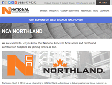 Tablet Screenshot of northlandconstruction.com